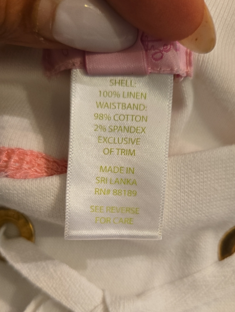 Lilly Pulitzer Linen A Little Tipsy Chrissy Shell Tie Waist Beach Shorts - Picture 9 of 10